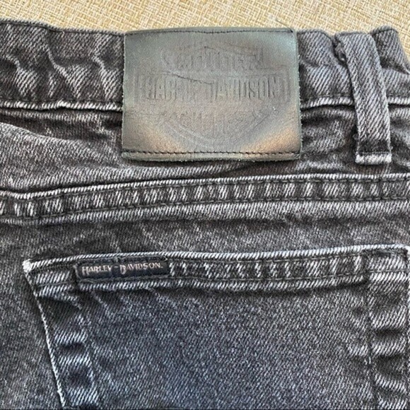 Vintage 90s Harley-Davidson Black Straight Jeans - Picture 10 of 13